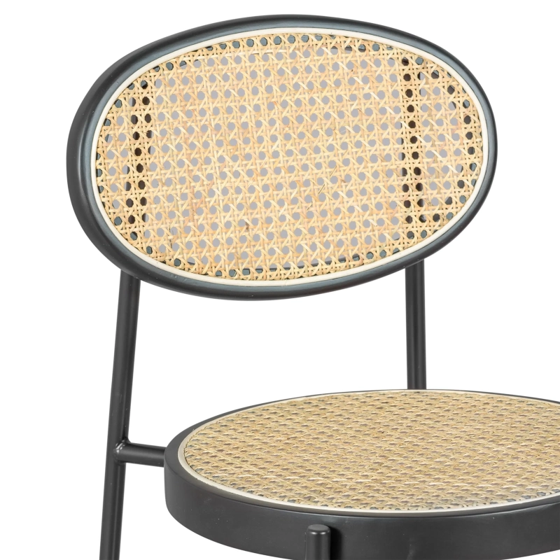 Tamborete Vintage Bar Preston Rattan Natural 65 cm - Mueble Design