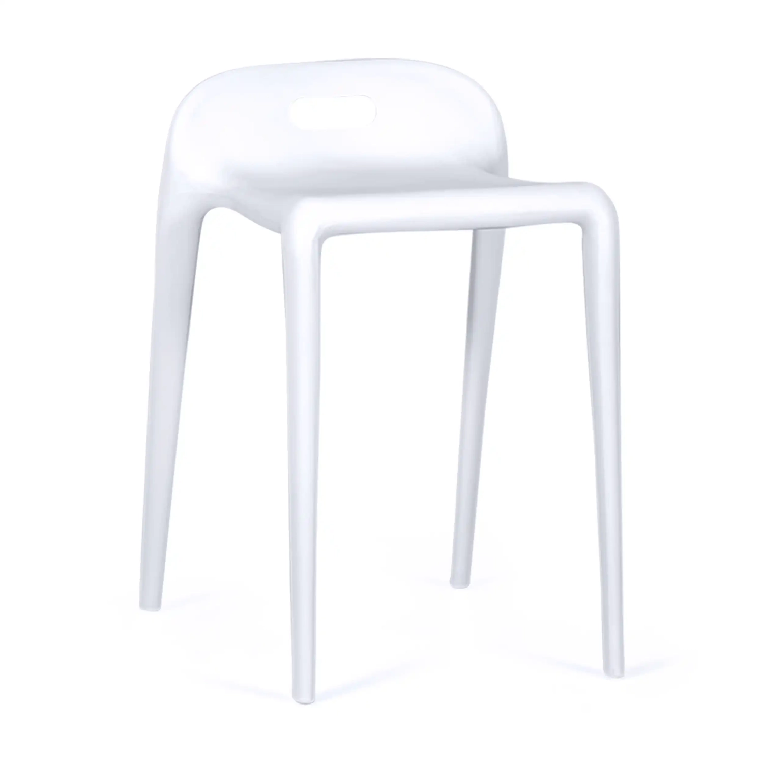 Taburete de diseño Didi 45 cm Blanco | Diseño Minimalista y Ligero
