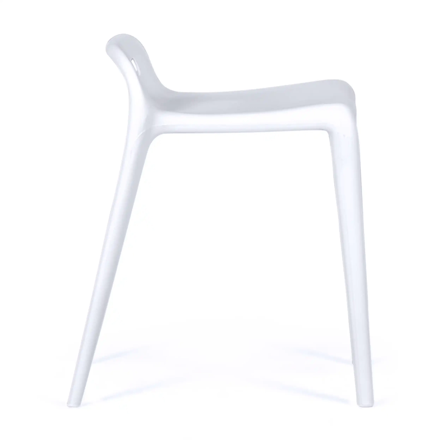 Tabouret design Didi 45 cm Blanc | Design minimaliste et léger