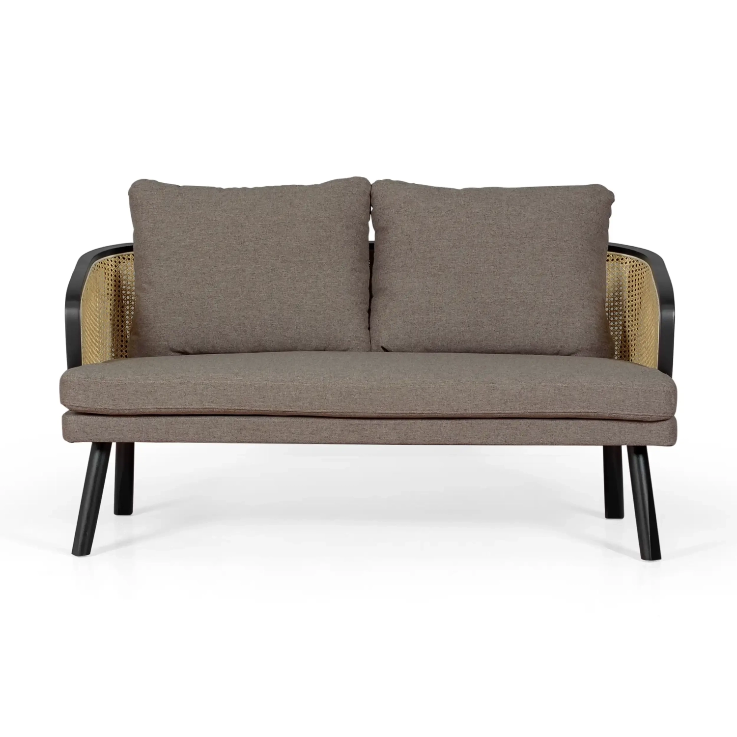Sofa 2-osobowa Leeds z naturalnego rattanu | styl vintage Skandynawia