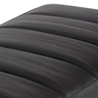 Panchina di design Praga in acciaio cromato e similpelle | Stile moderno