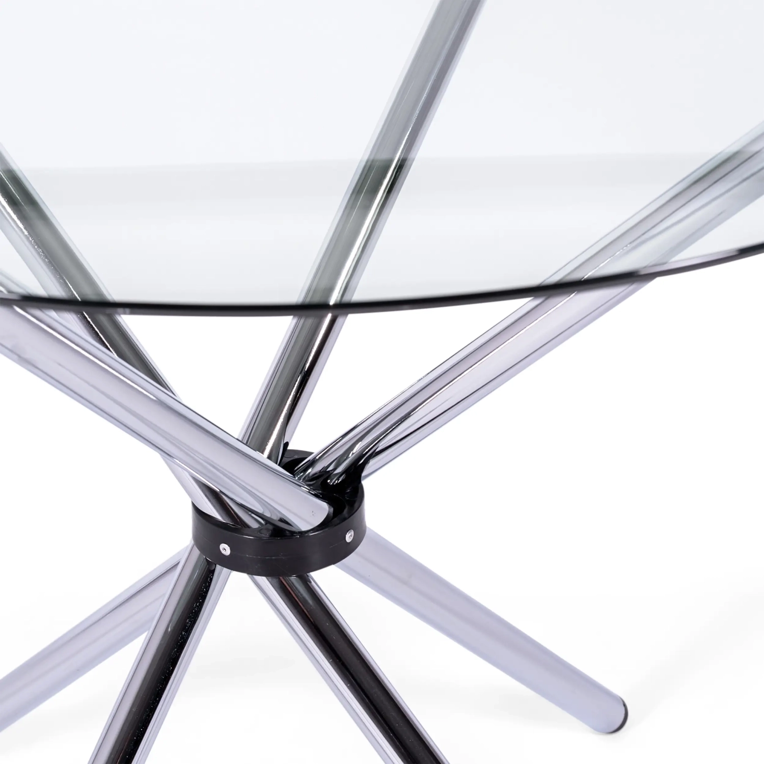 Round Glass Table 80 cm | Modern Design for Kitchen and Dining Room