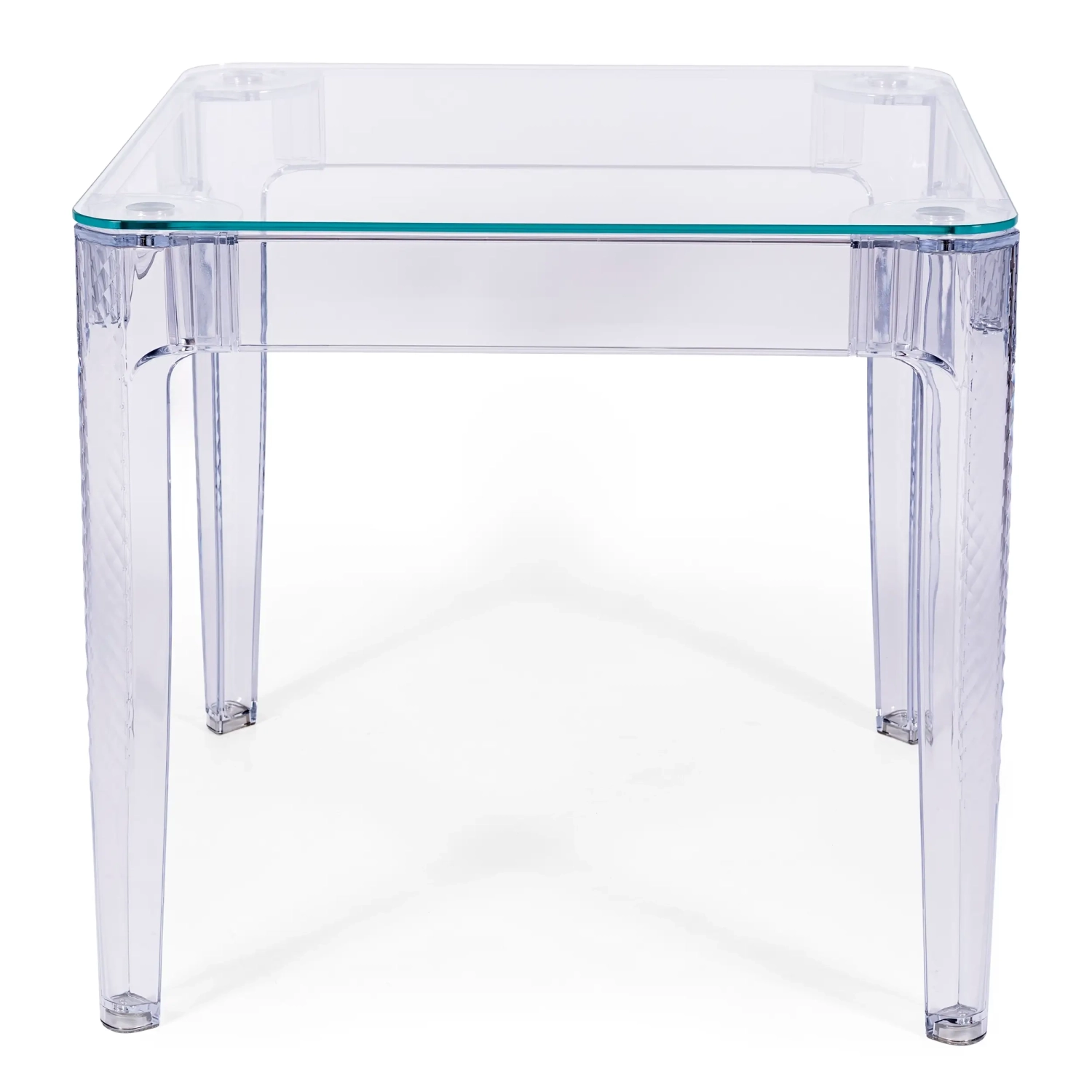 Ghost Vierkante Eettafel 80 cm : Transparant Modern Ontwerp