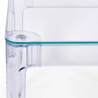 Mesa de jantar quadrada Ghost 80 cm : Design moderno transparente