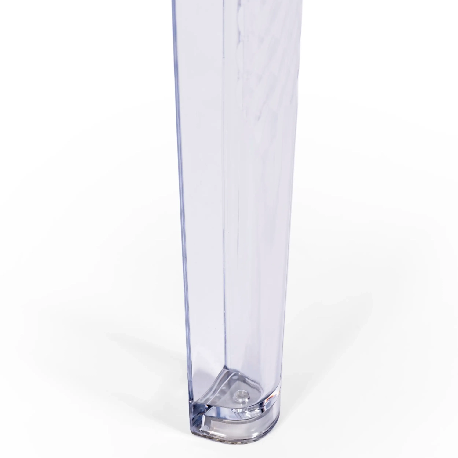 Ghost Square Dining Table 80 cm : Transparent Modern Design