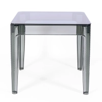 Ghost Vierkante Eettafel 80 cm : Transparant Modern Ontwerp