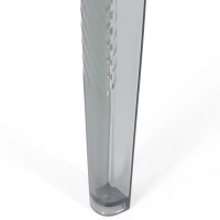 Ghost Square Dining Table 80 cm : Transparent Modern Design