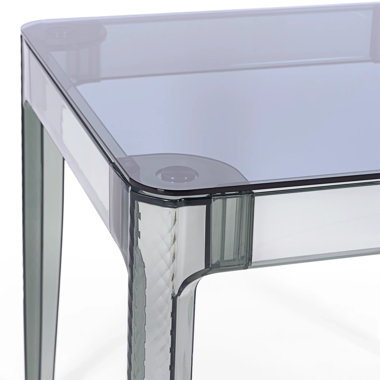 Mesa de Comedor Cuadrada Ghost 80 cm | Diseño Transparente y Moderno