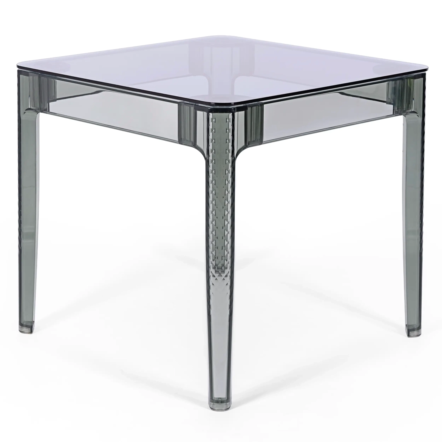 Mesa de Comedor Cuadrada Ghost 80 cm | Diseño Transparente y Moderno