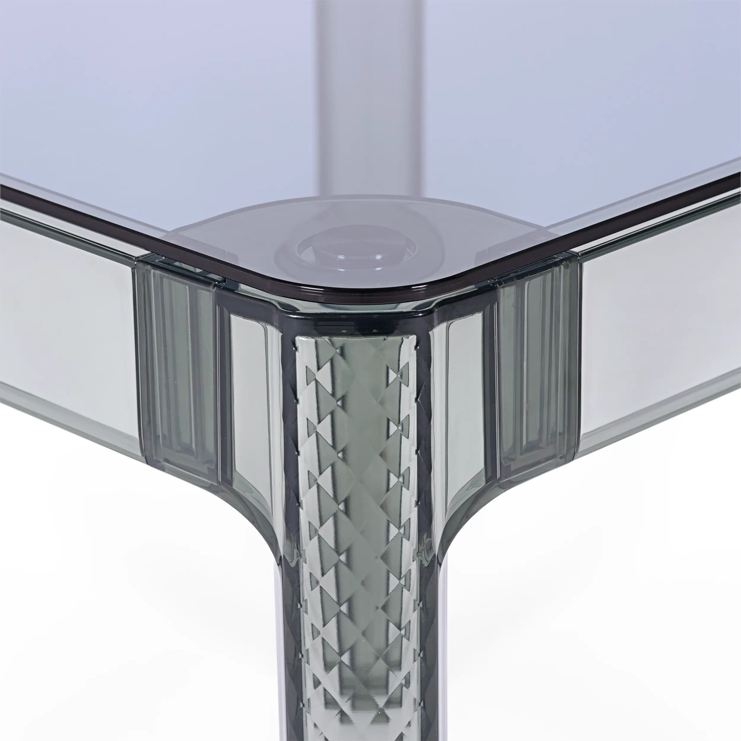 Mesa de Comedor Cuadrada Ghost 80 cm | Diseño Transparente y Moderno