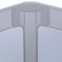 Ghost Square Esstisch 80 cm : Transparentes Modernes Design