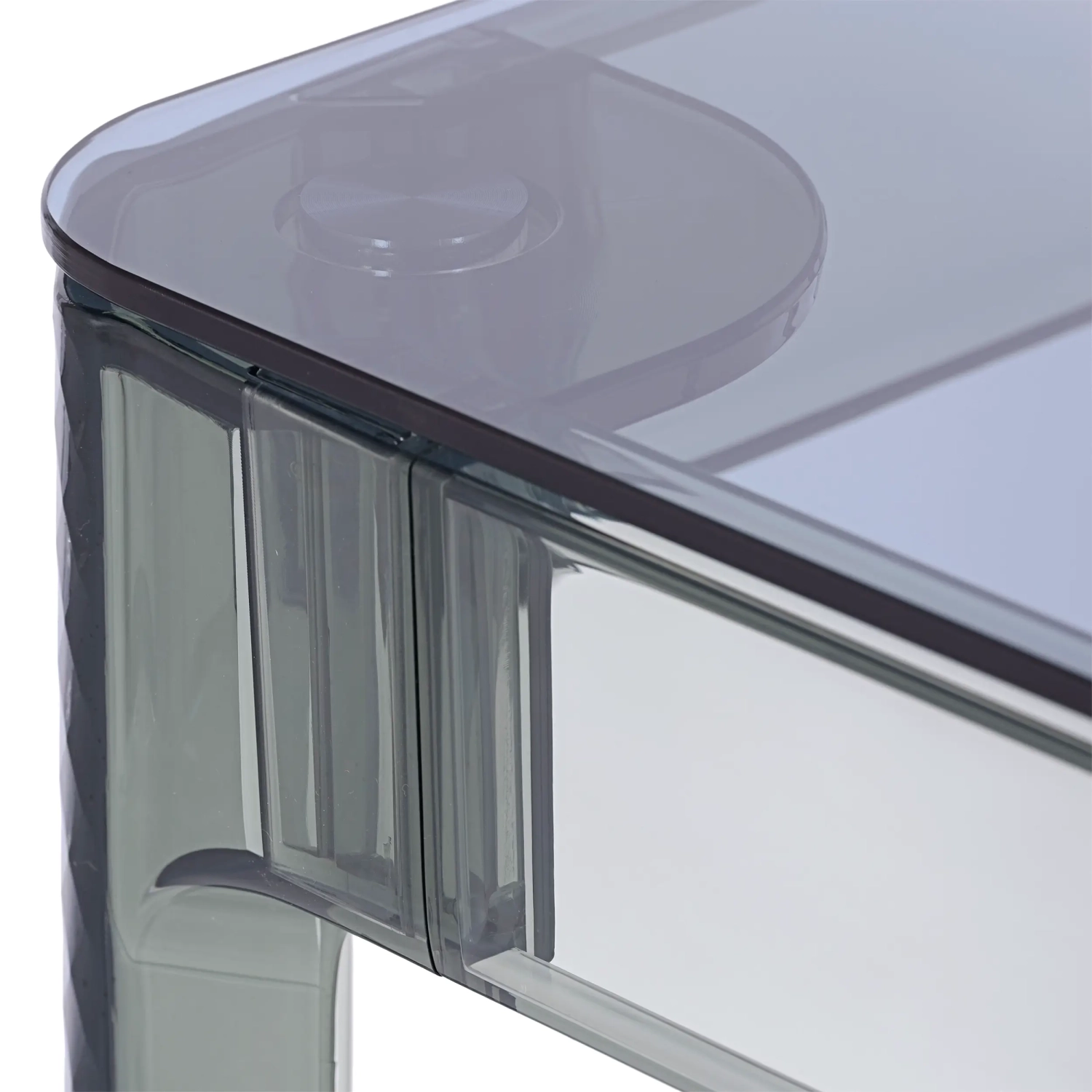 Mesa de Comedor Cuadrada Ghost 80 cm | Diseño Transparente y Moderno