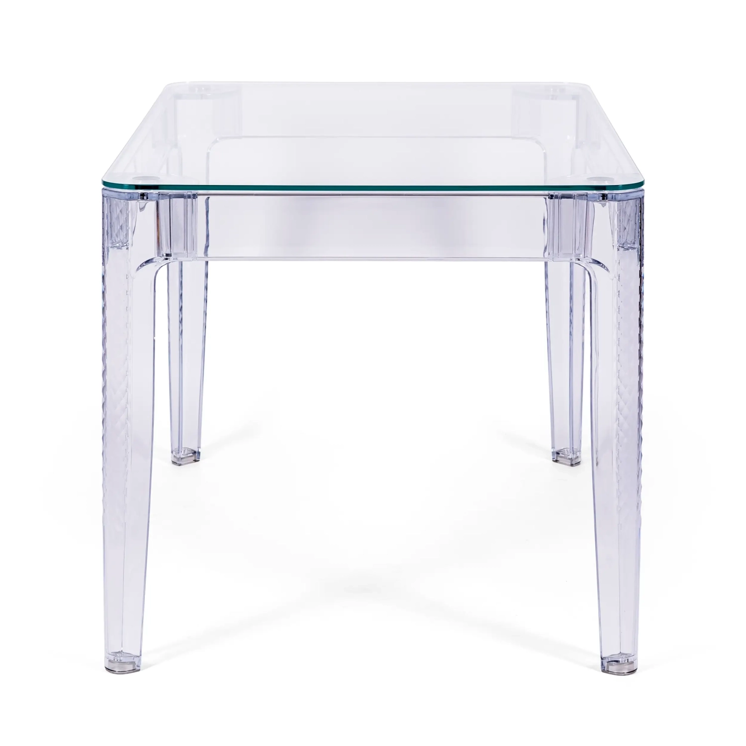 Ghost Rechteckiger Esstisch 120x80 cm | Transparentes und modernes Design