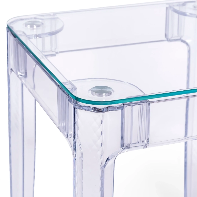 Ghost Square Table 60x60 cm | Transparent och minimalistisk design