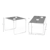Inspiración conjunto Mesas Laccio Breuer | Diseño Bauhaus | Mesa Centro y Auxiliar