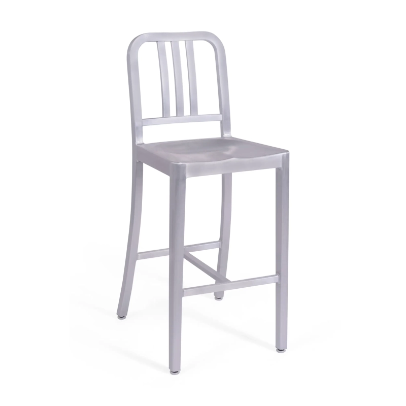 Barstol Navi Army 66 cm i aluminium | Stilren industridesign