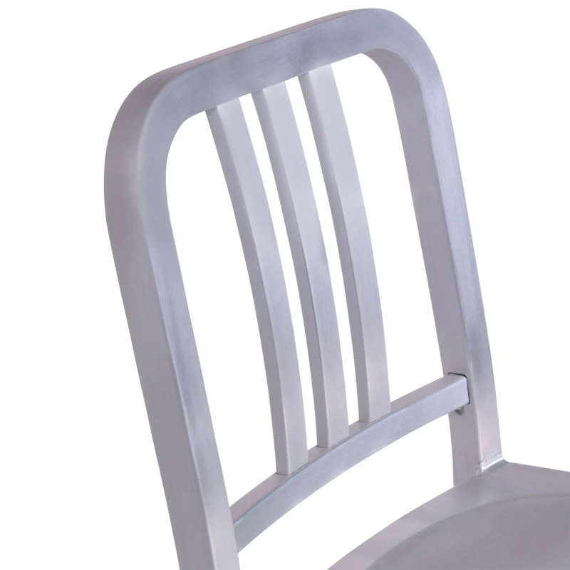 Barstol Navi Army 66 cm i aluminium | Stilren industridesign