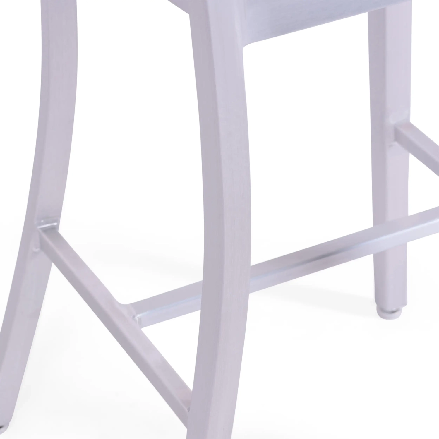 Stool Navi Army 66 cm of Aluminum | Elegant Industrial Design