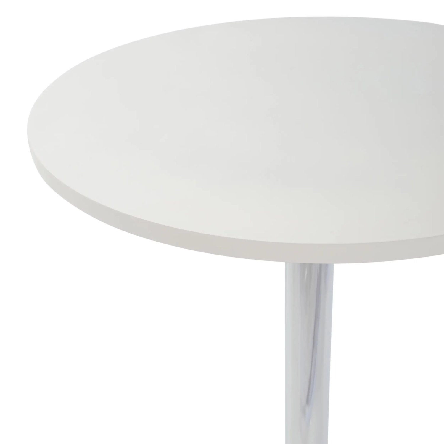 Boom 60 cm high table - Modern table with chrome base for kitchen or bar