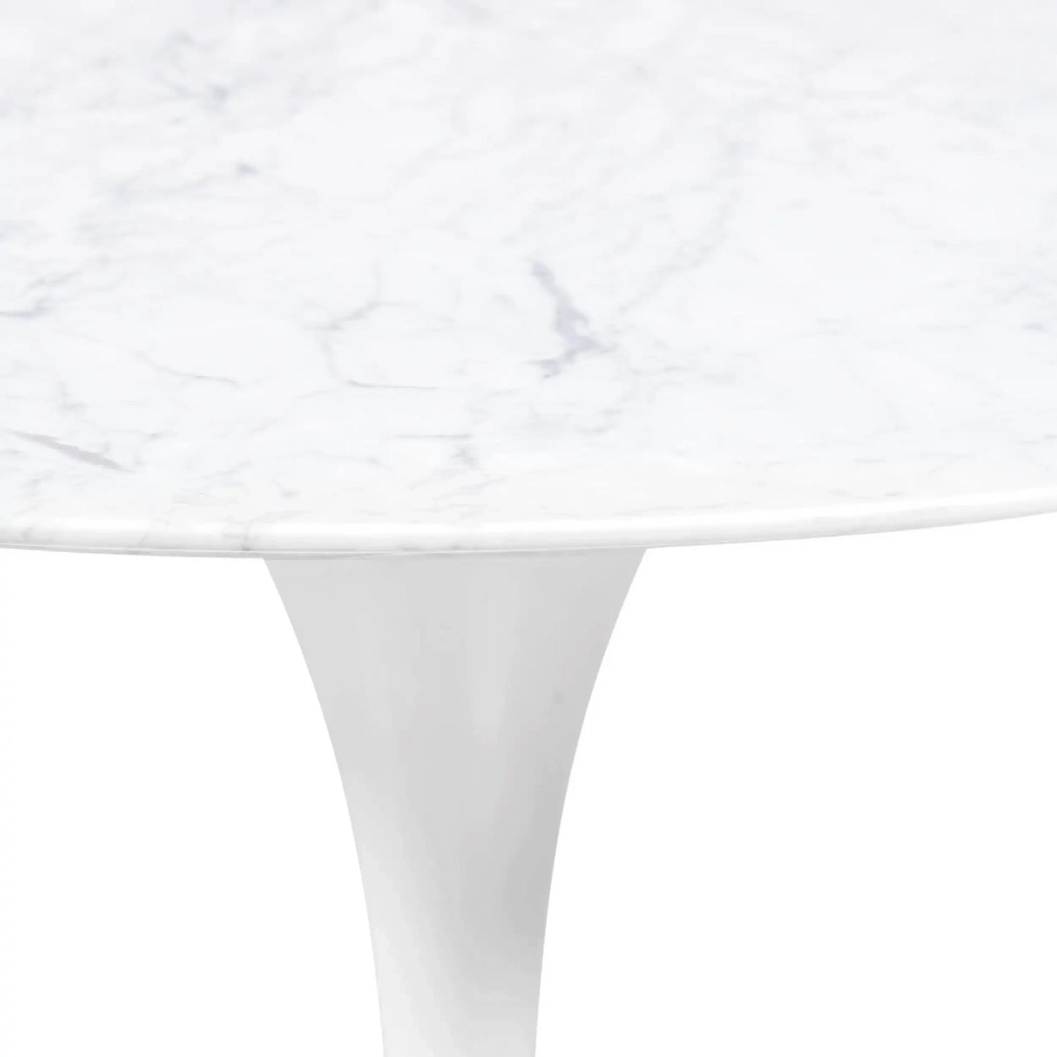 Inspiración Mesa Comedor Tulip en Mármol Carrara 120cm - Mueble Design