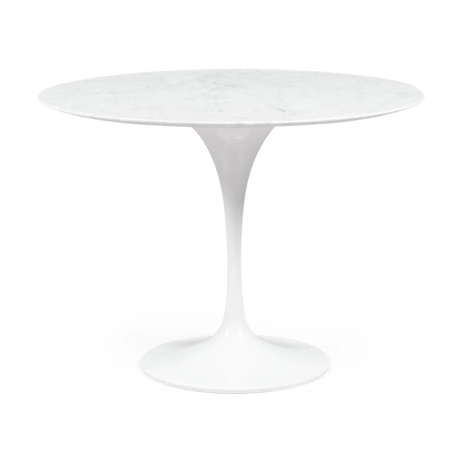 Inspiration Design Esstisch Tulip 100Ø in Carrara Marmor - Mobelarium