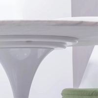 Inspirazione Tavolo Tulip 100Ø in Marmo di Carrara - Mobilie Design