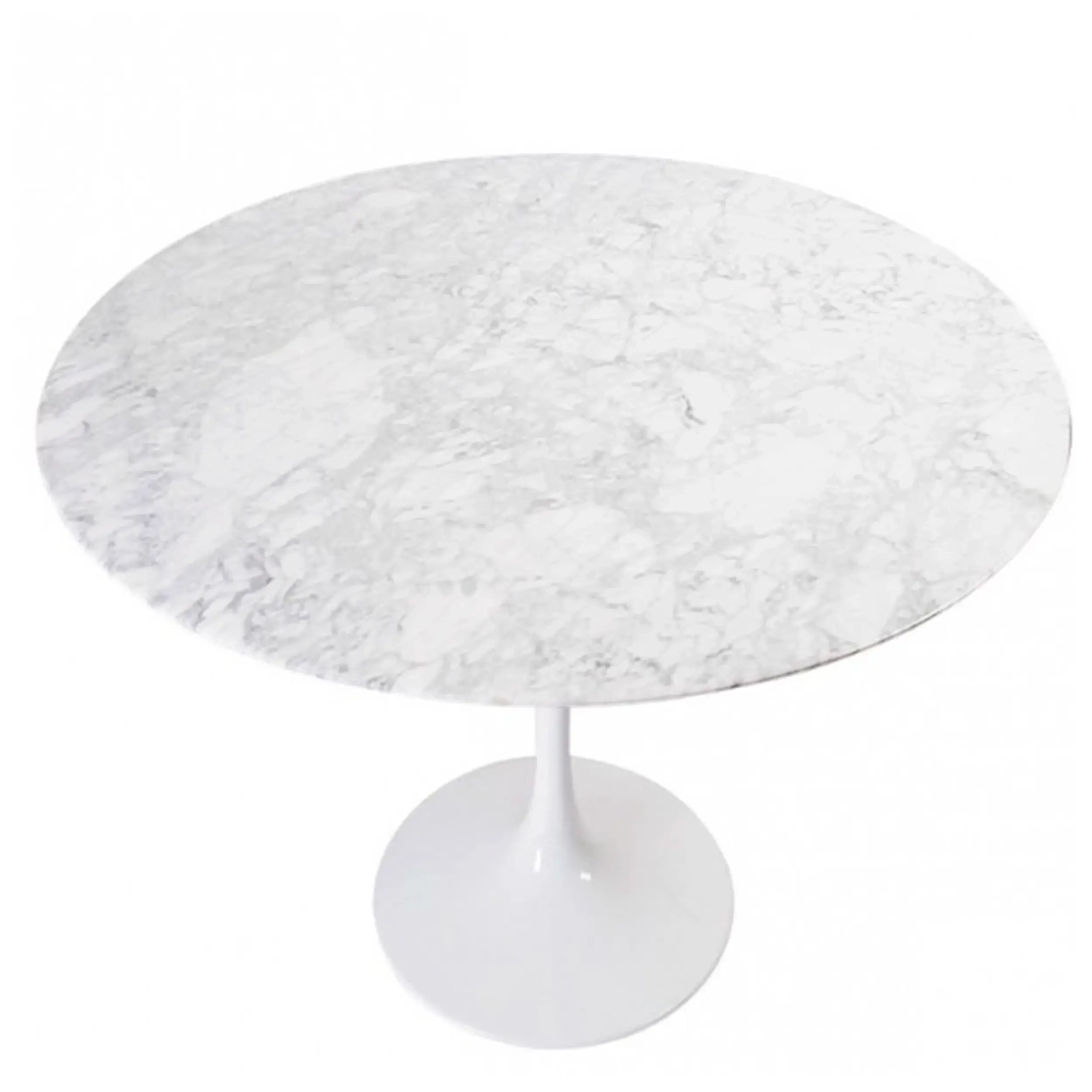 Mesa de Jantar Inspiration Tulip em Mármore Carrara 120cm - Móveis Design
