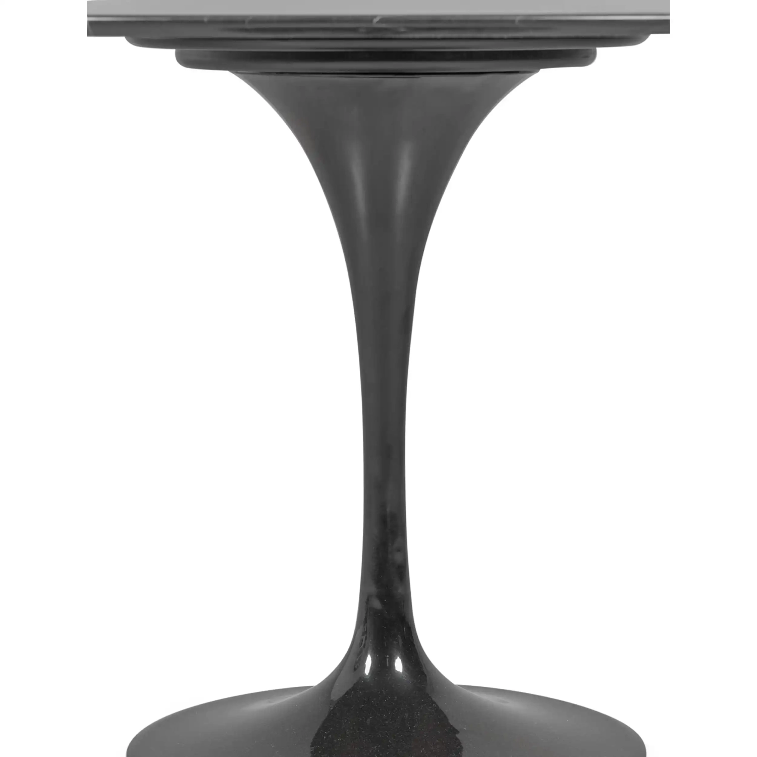 Inspirační tulipánový jídelní stůl v mramoru Marquina - designový nábytek