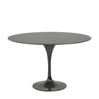 Table de salle à manger Inspiration Tulip en marbre noir marquina