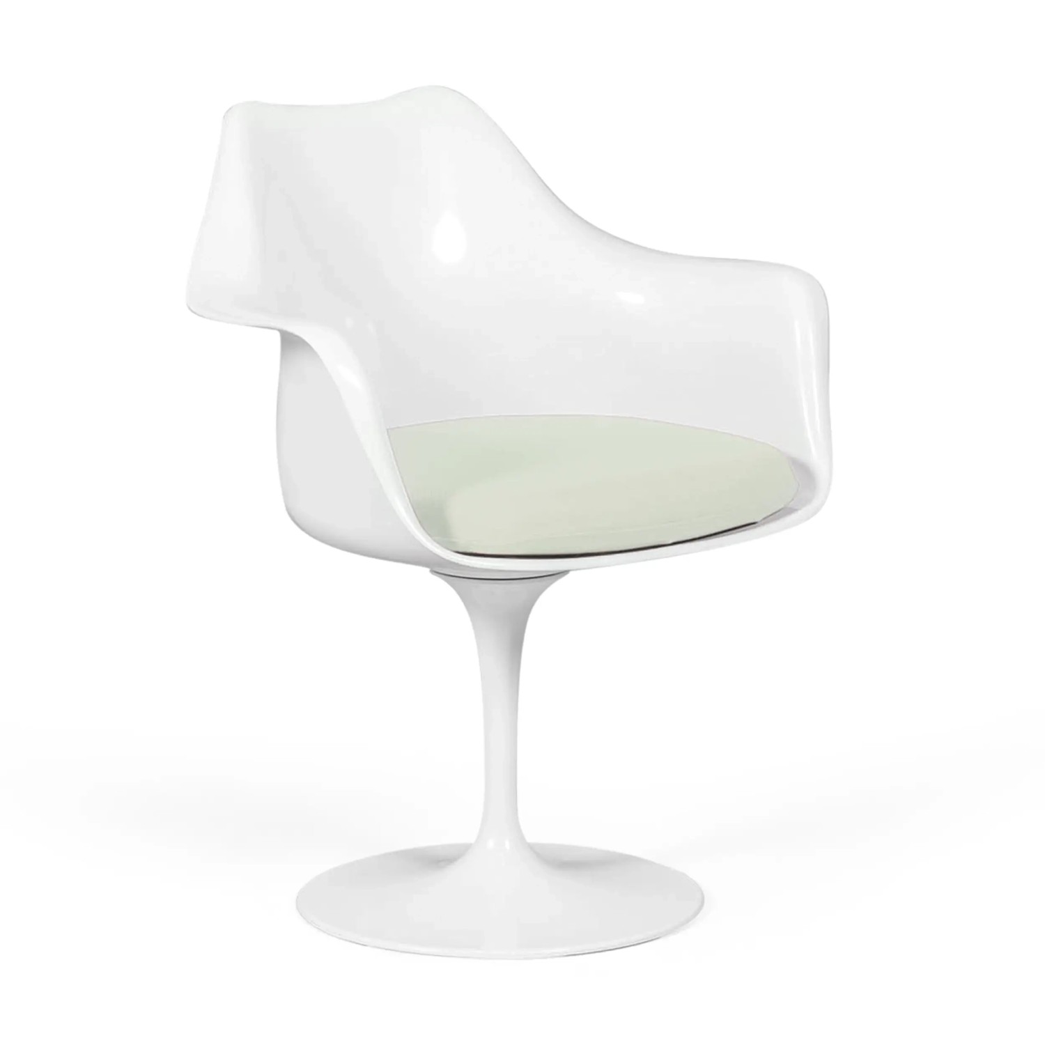 Réplica de la silla Tulip con brazos y cojín