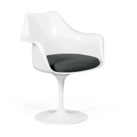 Réplica de la silla Tulip con brazos y cojín