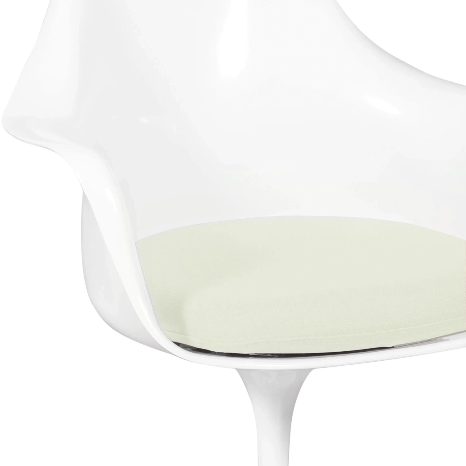 Stuhl Saarinen Tulip Arms mit Baumwollkissen - Designerstühle - Mobelarium