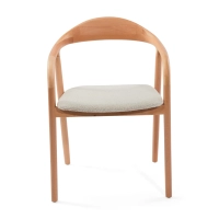 Warsow Nordic Sedia da pranzo in legno naturale | Design elegante e confortevole