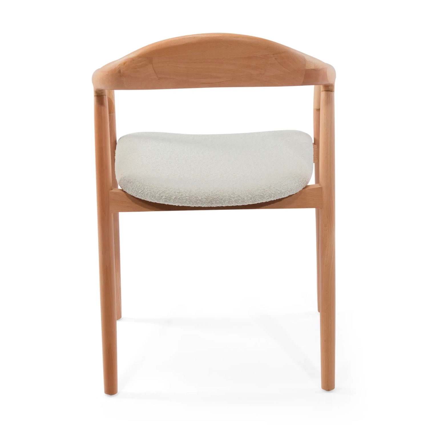 Warsow Nordic Silla de comedor de madera natural | Diseño elegante y confortable