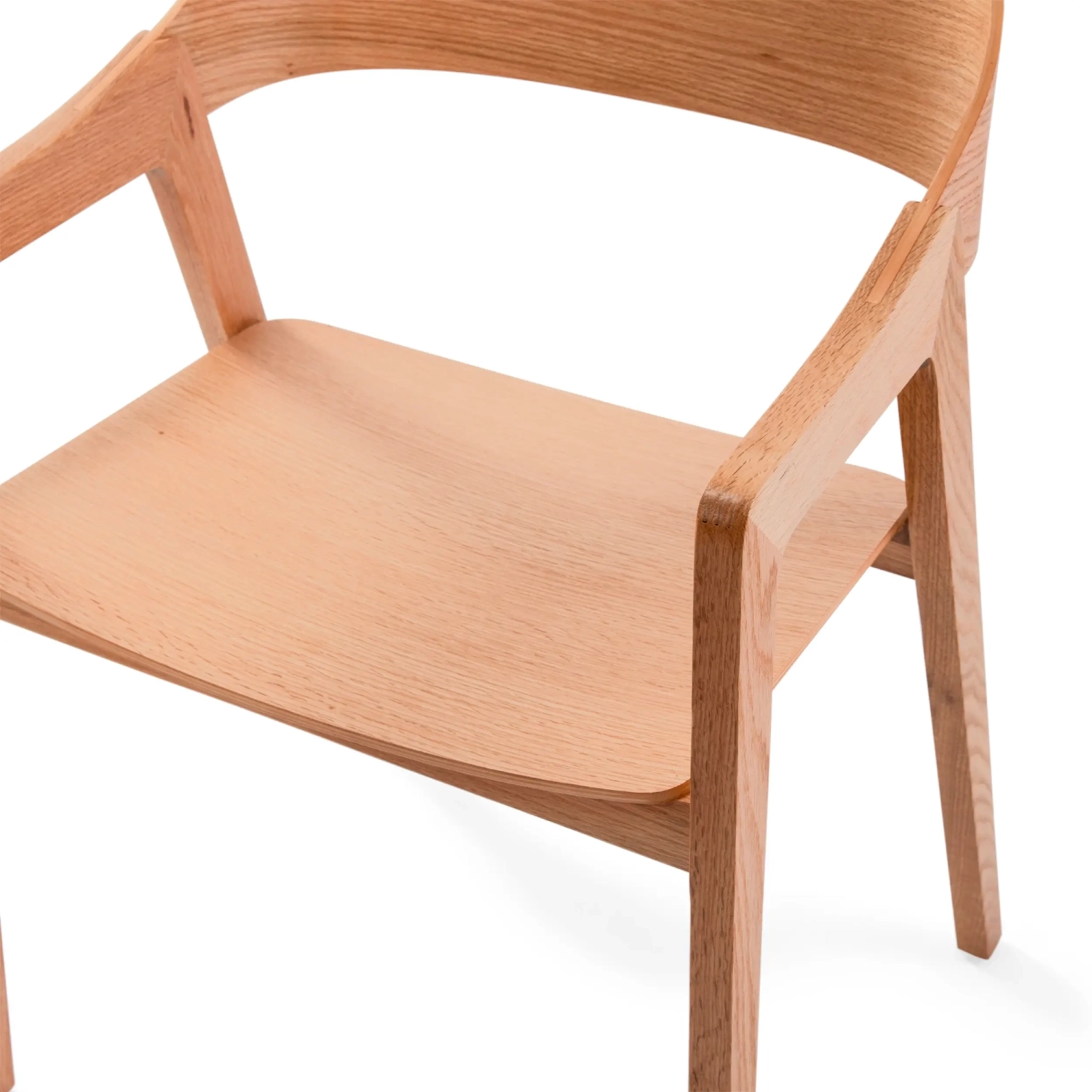 Stuhl aus nordischer Eiche mit Armlehnen Soho | Skandinavisches Minimalistisches Design