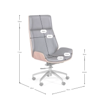 Sedia da ufficio nordica - Sedie da ufficio in pelle - Mobiliedesign