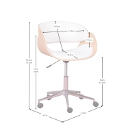 Burrow Bureaustoel - Houten bureaustoelen - Mobelarium
