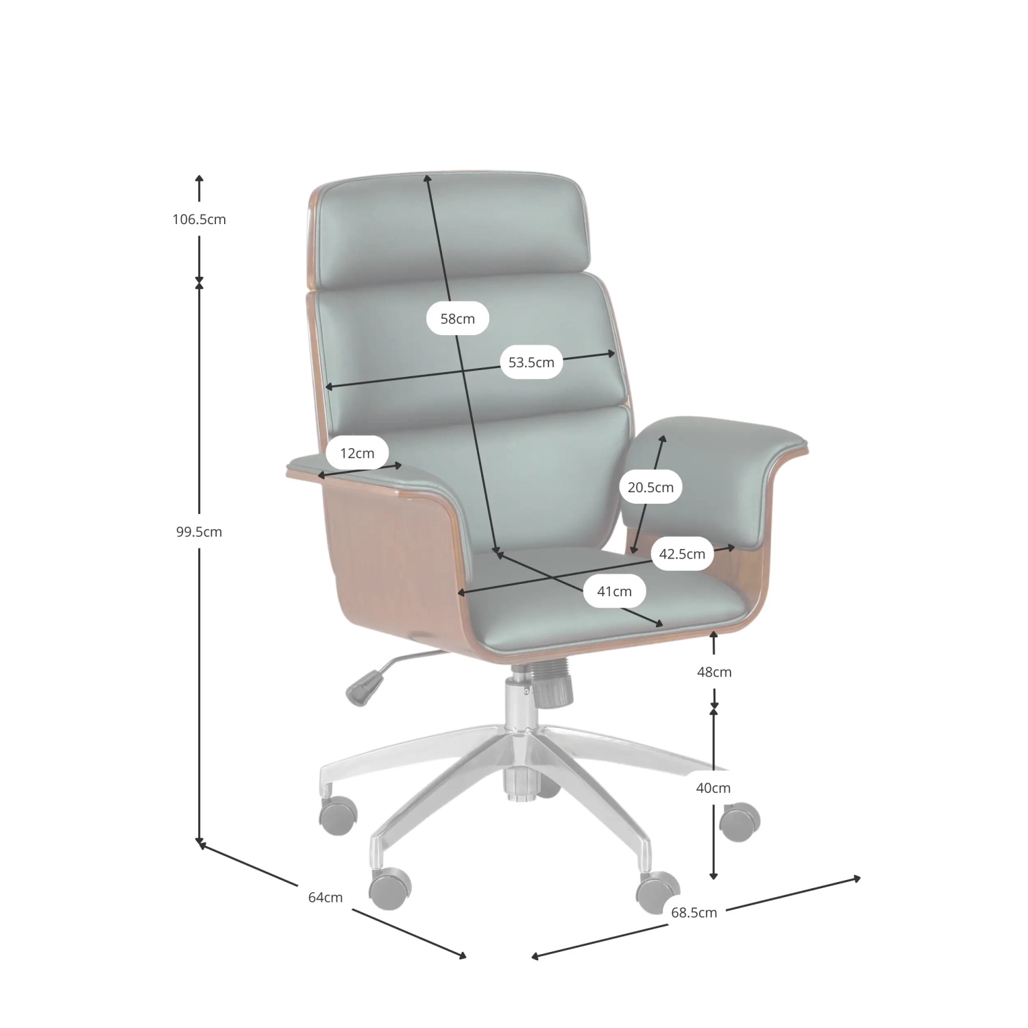 Silla de oficina Nordic Executive - Sillas de oficina - Mueble Design