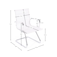 Stol Mesh Lowback Fixed Edition | Andningsbar, modern mötesstol