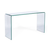 Konsolbord Ice Console : 12 mm klart härdat glas