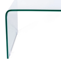 Coffee Ice Coffee Table : 12 mm transparent tempered glass