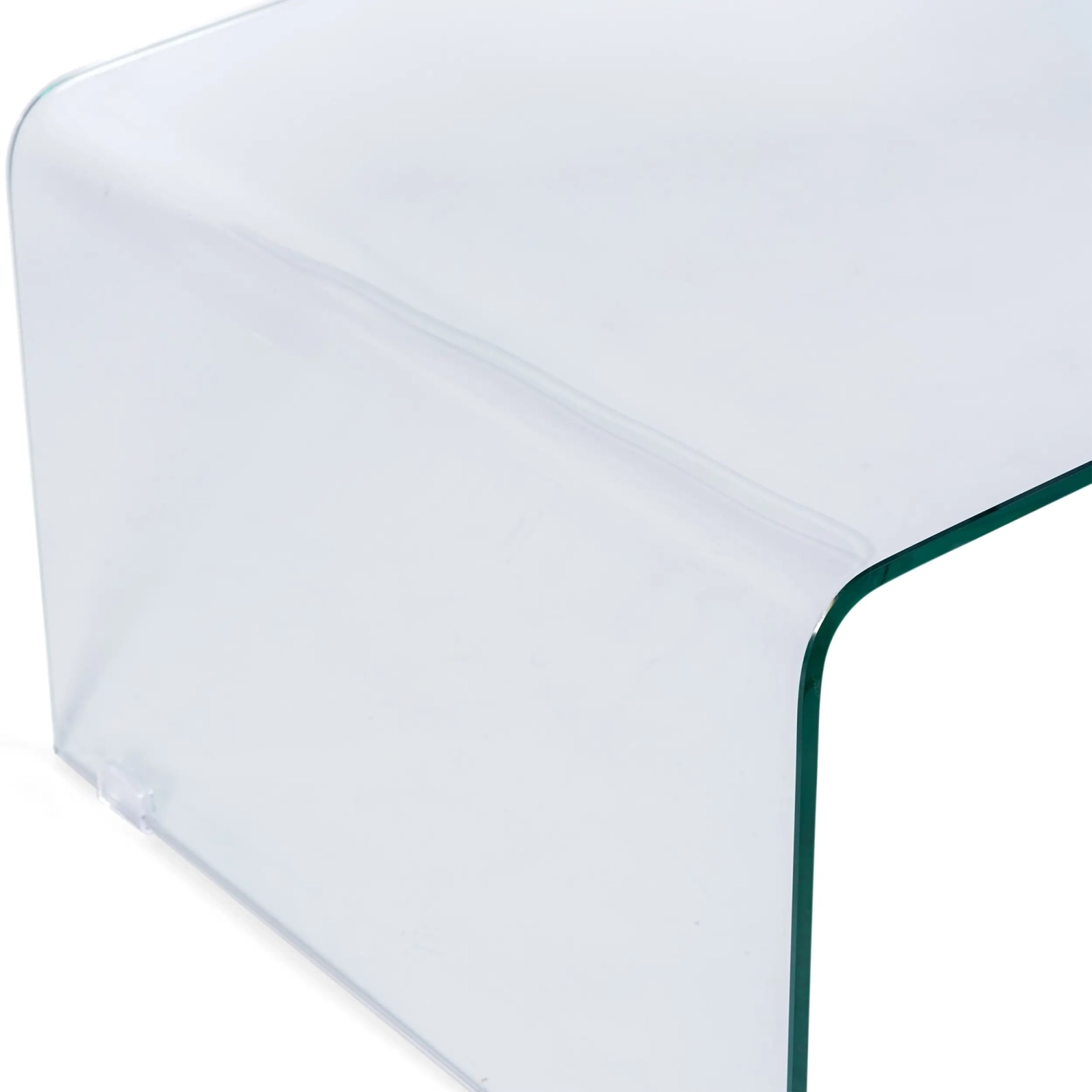 Coffee Ice Couchtisch : 12 mm transparentes gehärtetes Glas