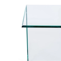 Ice Side Table | Stolik boczny i stolik kawowy z hartowanego szkła