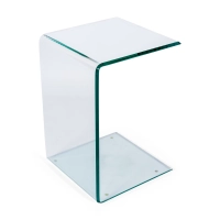 Ice Side Table | Table d'appoint et table basse en verre trempé