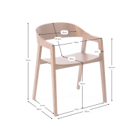 Nordic Oak Chair with Arms Soho | Skandinaavinen minimalistinen muotoilu | Scandinavian Minimalist Design