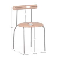 Sedia industriale Elbow - Sedie imbottite - Mobilie Design