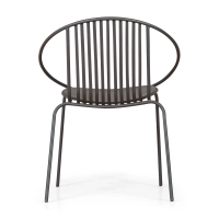 Cadeira metálica Bali - Robusta e moderna para utilização no interior e no exterior - - Bali Mueble Design