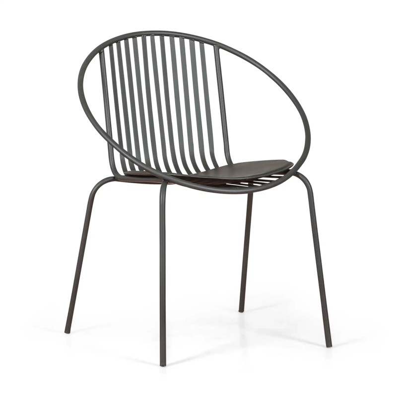 Cadeira metálica Bali - Robusta e moderna para utilização no interior e no exterior - - Bali Mueble Design