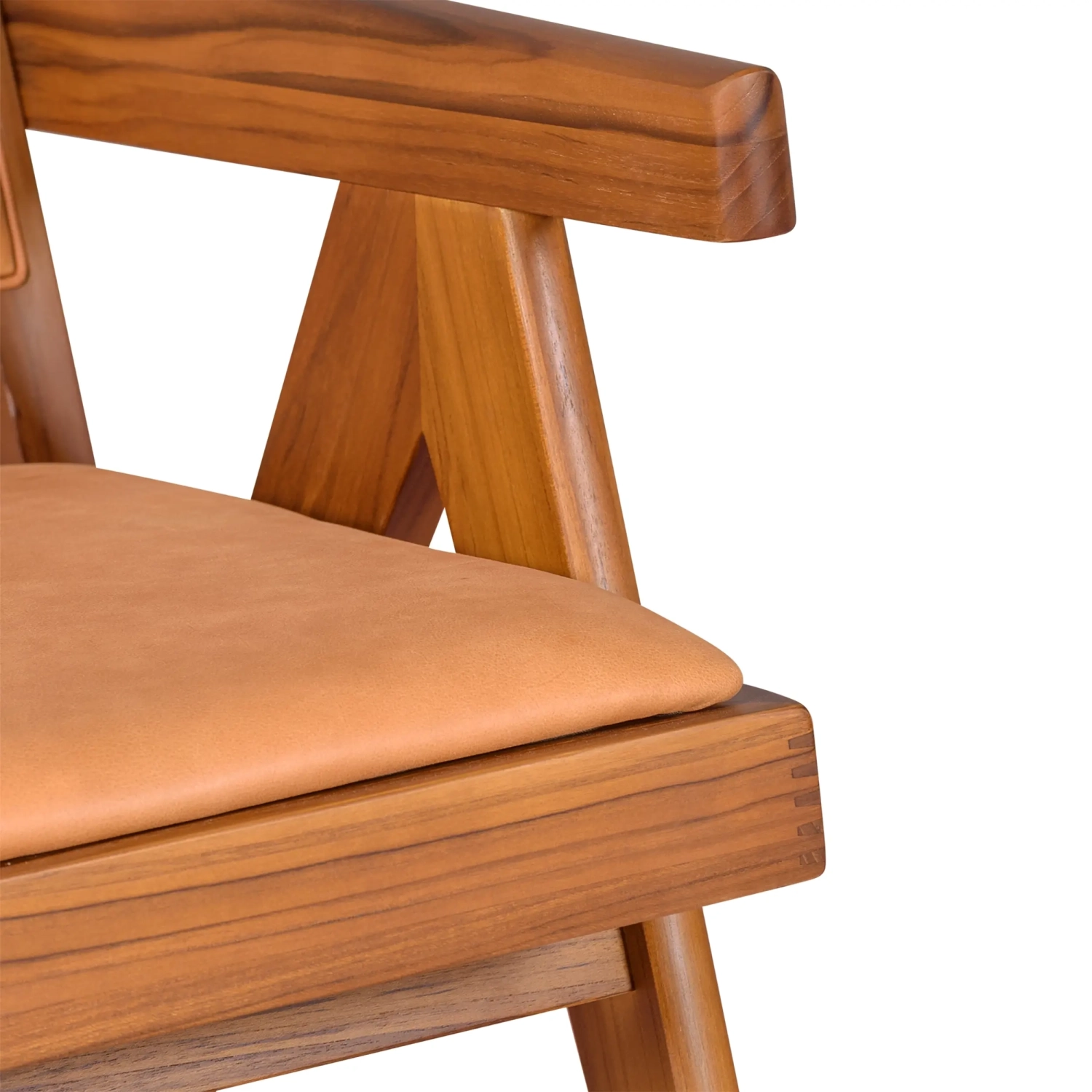 Lounge armchair Compass - Retro-vintage in Italian leather - - Mobelarium