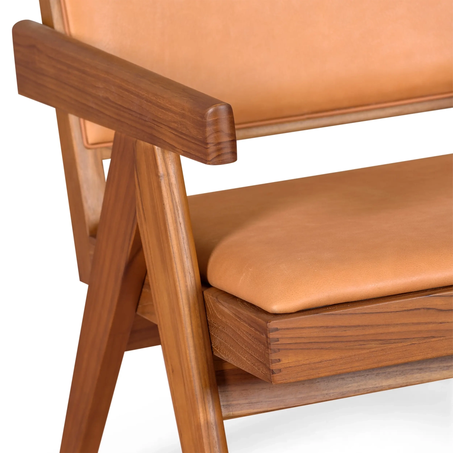 Loungestoel Compass - Retro-vintage in Italiaans leder - - - Poef! Mobelarium